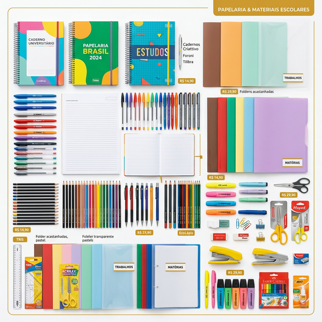 Material Escolar Papelaria Golden